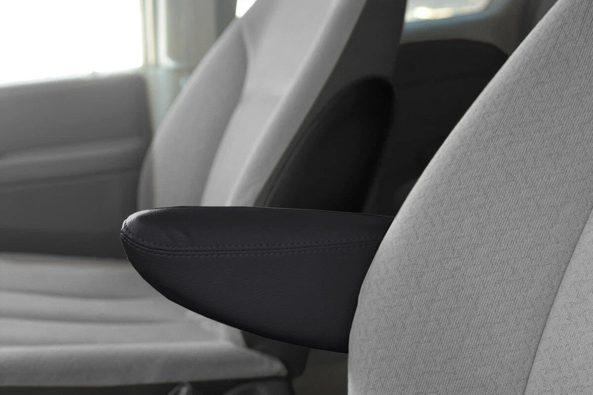Leather Seat Armrest Cover for Dodge Grand Caravan (1996–2007) Black