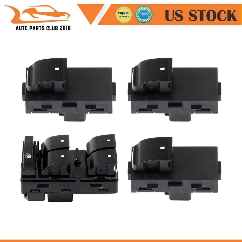 Set of 4 Power Window Switches for GMC Sierra (2007–2013)