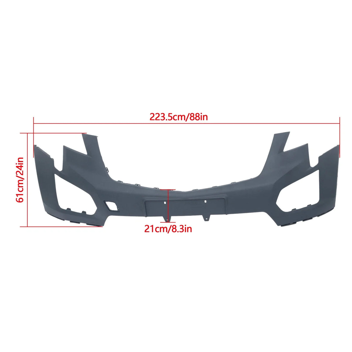 Front Upper Bumper Cover for Cadillac XT5 (2017–2019) W/o Sensor Holes