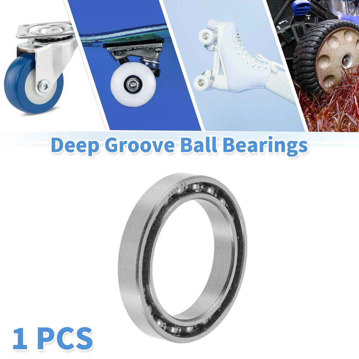 Deep Groove Ball Bearing 30x42x7mm for Scooter Skateboard 