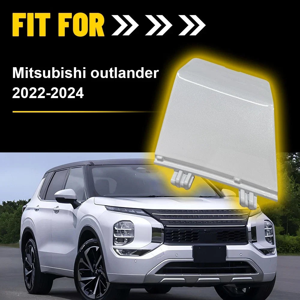 Front Bumper Tow Hook Cover - Pearl White for Mitsubishi Outlander 2022-2024