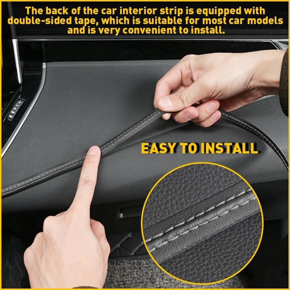 PU Leather Dash Trim Compatible with Toyota Hilux N70 2005-2015