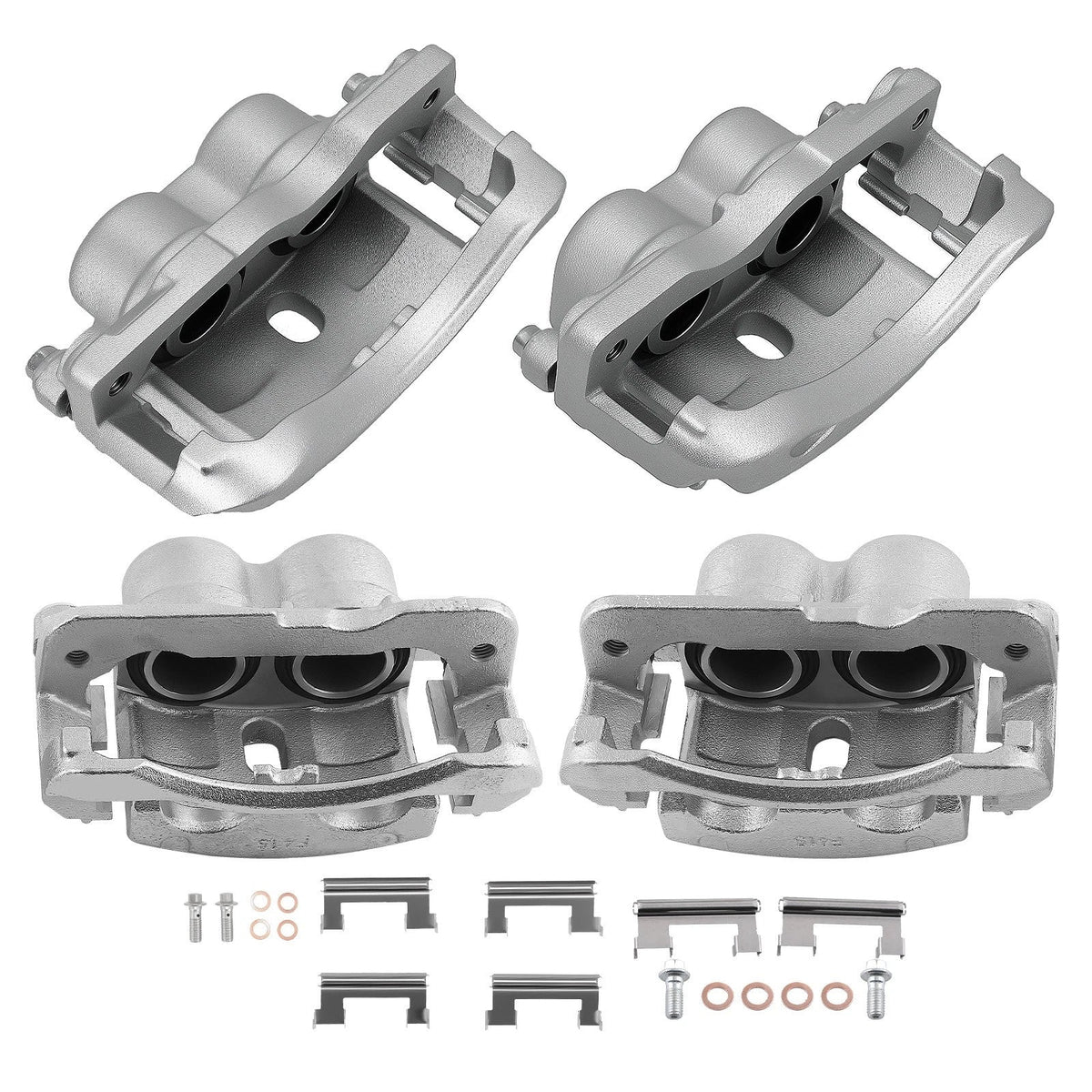 Front Rear Disc Brake Calipers with Bracket for Chevrolet Avalanche 2500 (2002–2006)