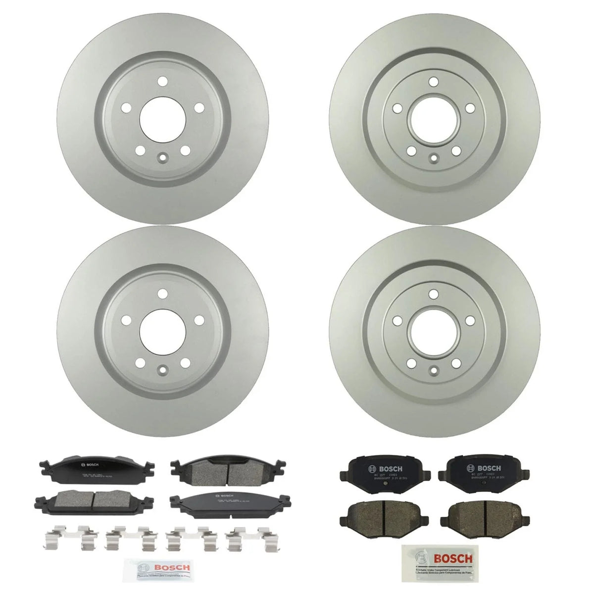 Bosch Quietcast Brake Pad Kit for Ford Flex (2009–2019) - Set of 4 Rotors