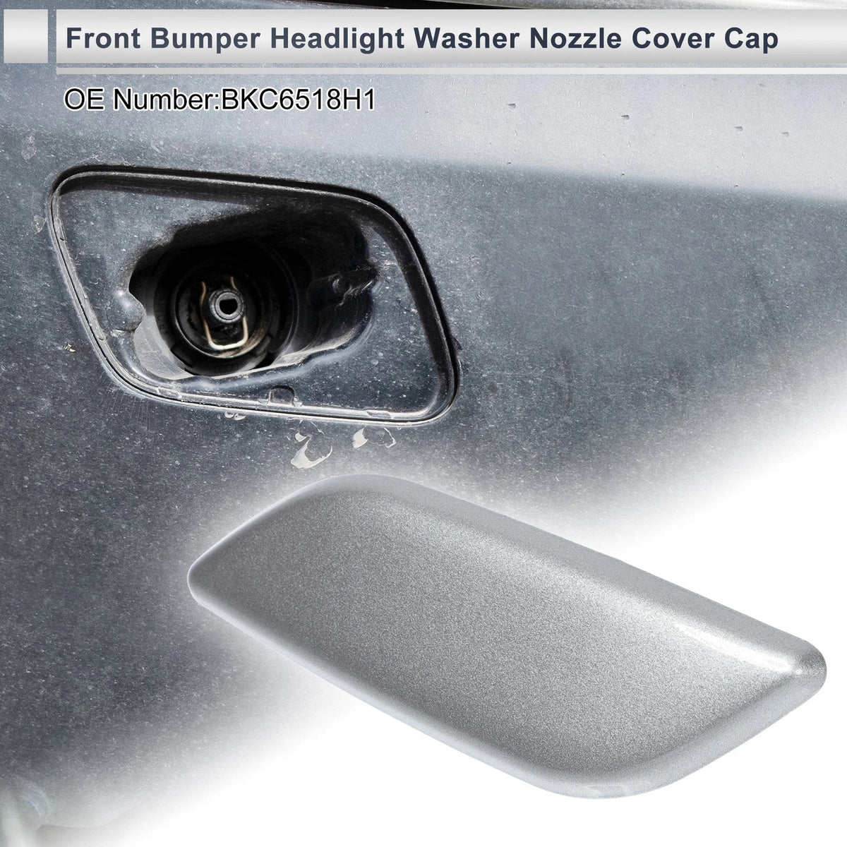 Front Left Headlight Washer Nozzle Cover for Mazda 3 (2004–2013)