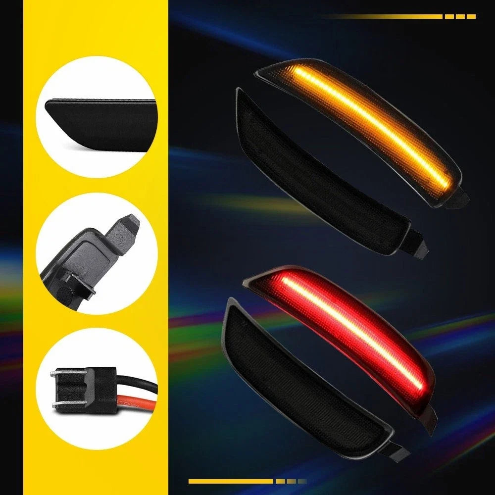 Set of 4 LED Side Marker Lights for Mazda RX-8 (2009–2011) MX-5 Miata (2016–2022)
