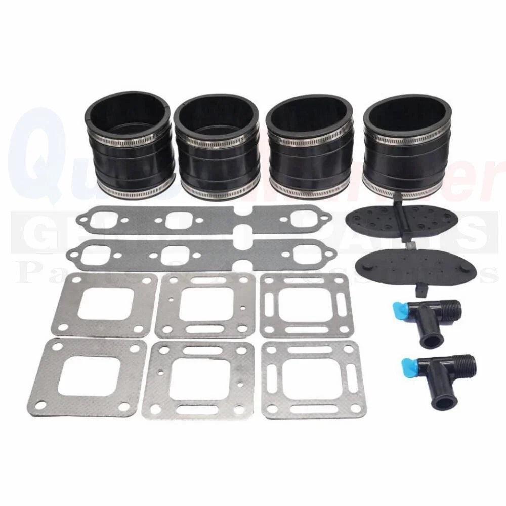 Bellows 44348T with Gasket & Drain Fitting 806926A1 for Mercruiser (N/A)