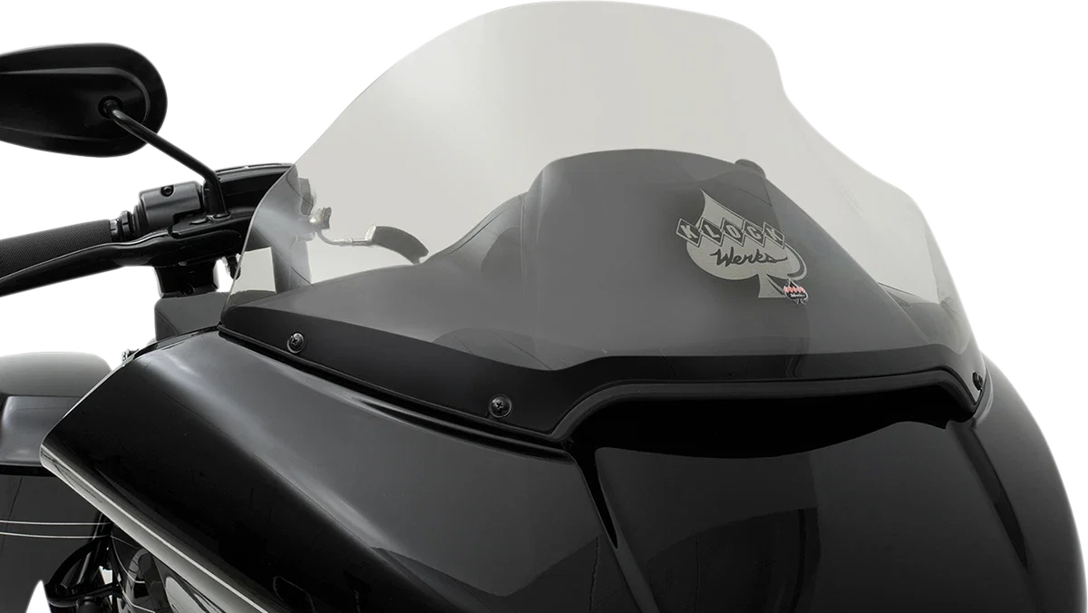 14" Dark Smoke Sport Flare Windshield for Harley Road Glide (2015–2023)
