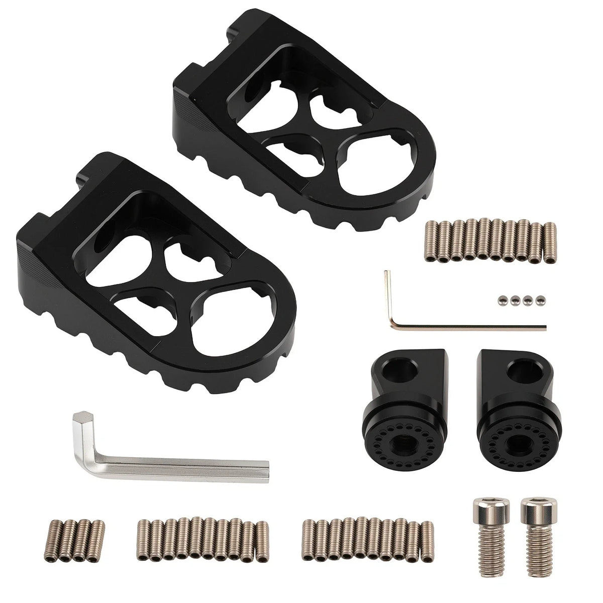 Wide MX Style Foot Pegs (Pair) for Fatboy, Harley, Road Glide, Softail
