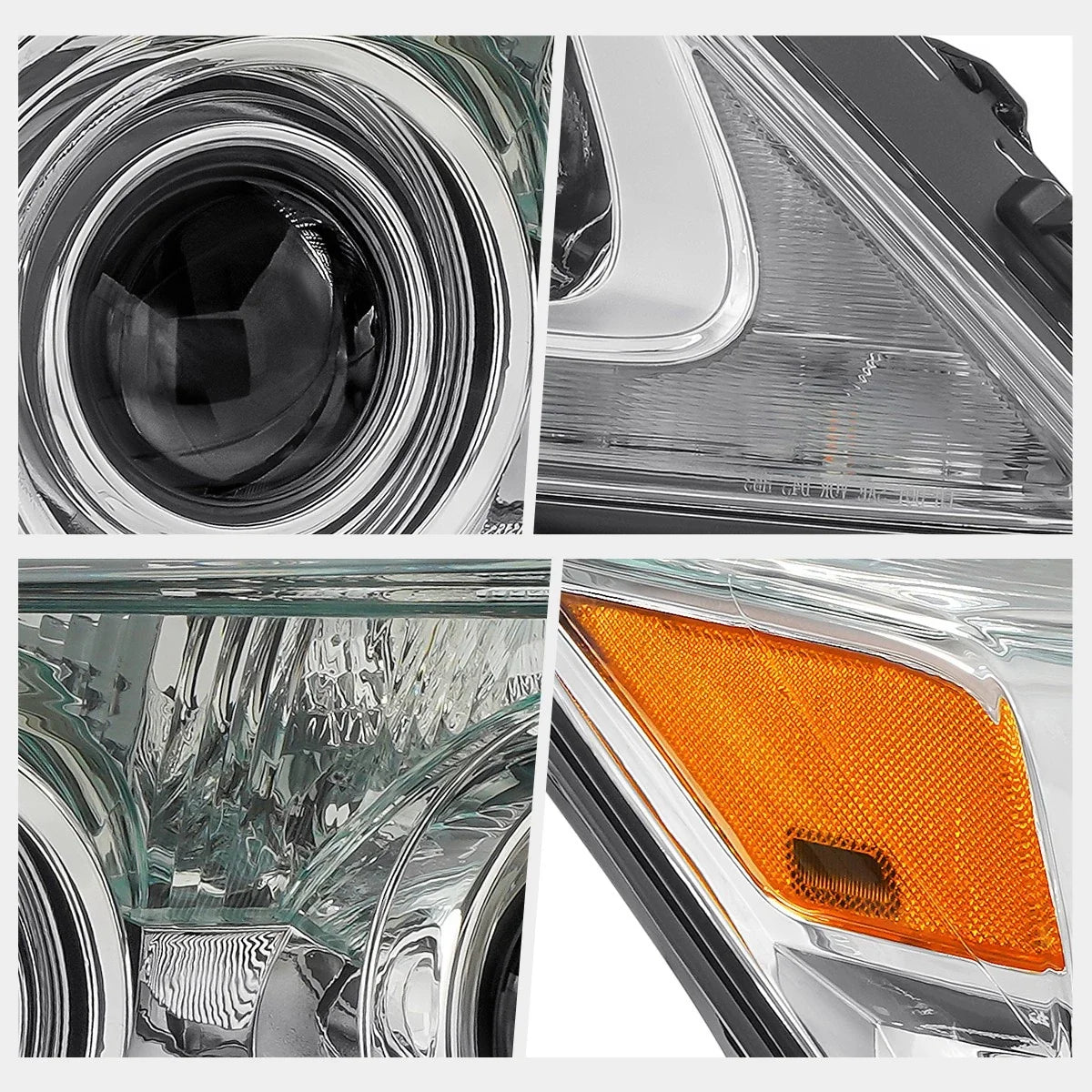Chrome Right Side HID Projector Headlight for Lexus LX570 2013-2015