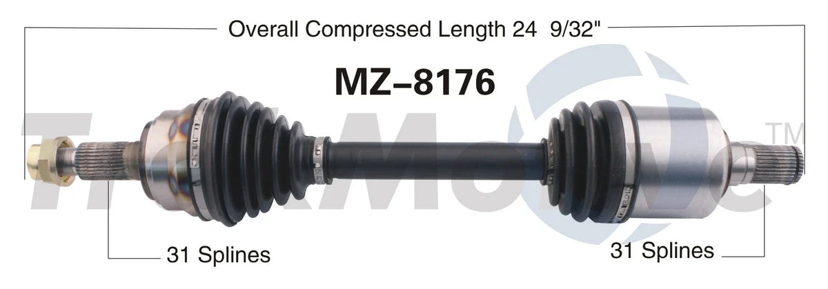 CV Axle Shaft for Mazda 6 (2009–2013) MZ-8176