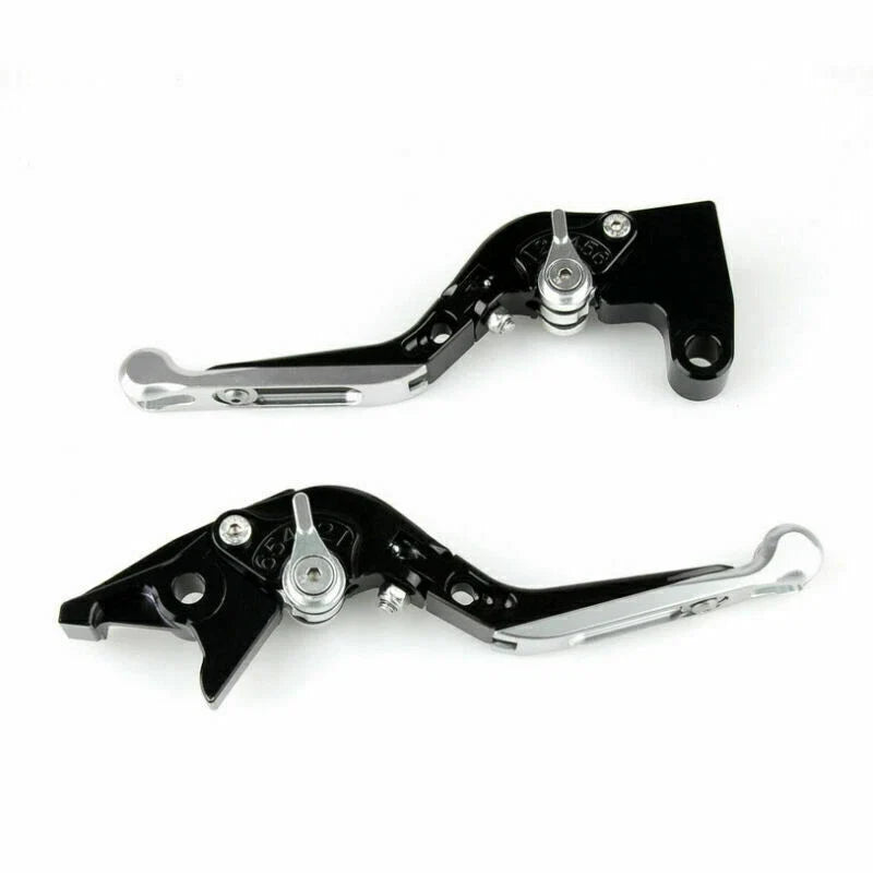 Adjustable Folding Brake Clutch Levers for Suzuki B-King (2008–2011) Silver