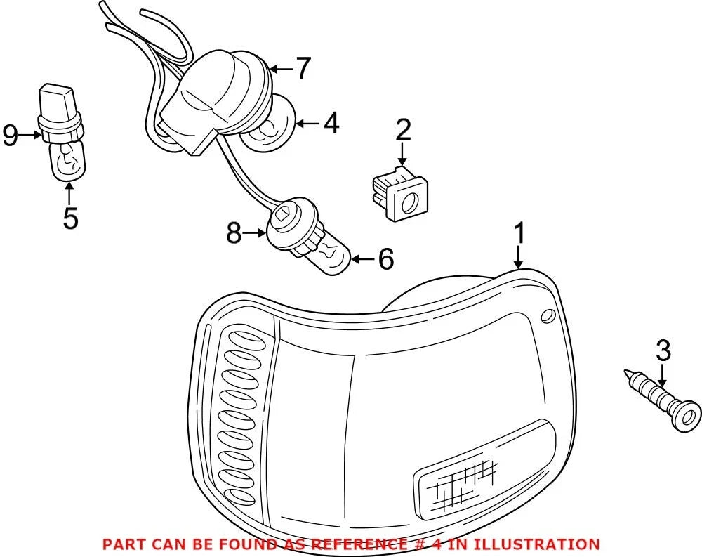 Multipurpose Light Bulb for Chrysler Dodge Jeep Plymouth Ram (OEM)