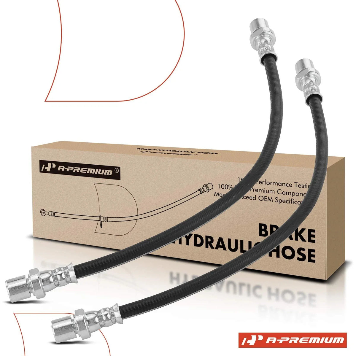 2X Rear Brake Hydraulic Hose for Subaru Forester (2002–2018)