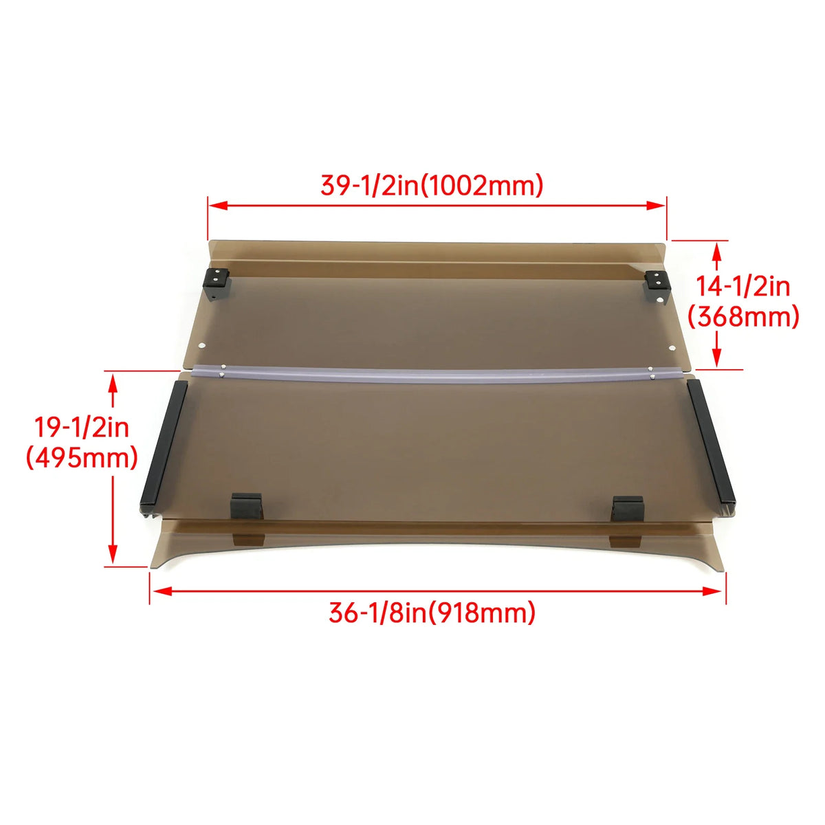 Tinted Flip Folding Windshield for Yamaha Drive 2 (2017–Present)
