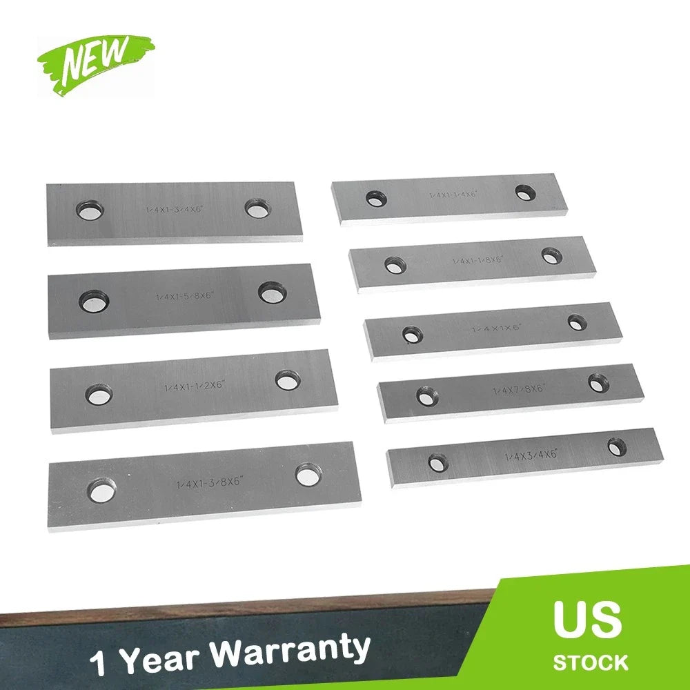 Set of 18 Steel Parallel Bars for Precision Machining