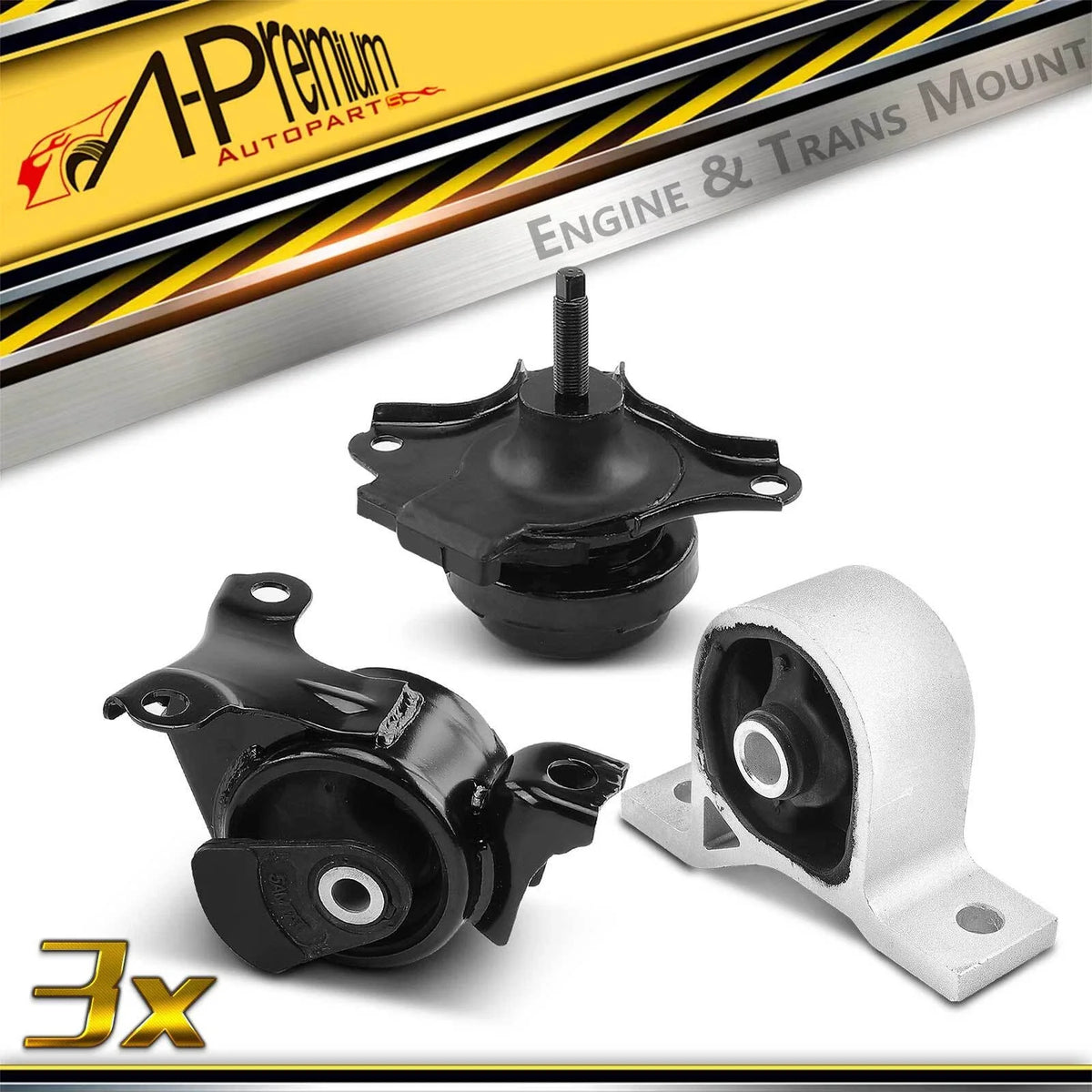 3X Engine Motor & Transmission Mount for Honda Civic Acura EL (2002–2005)
