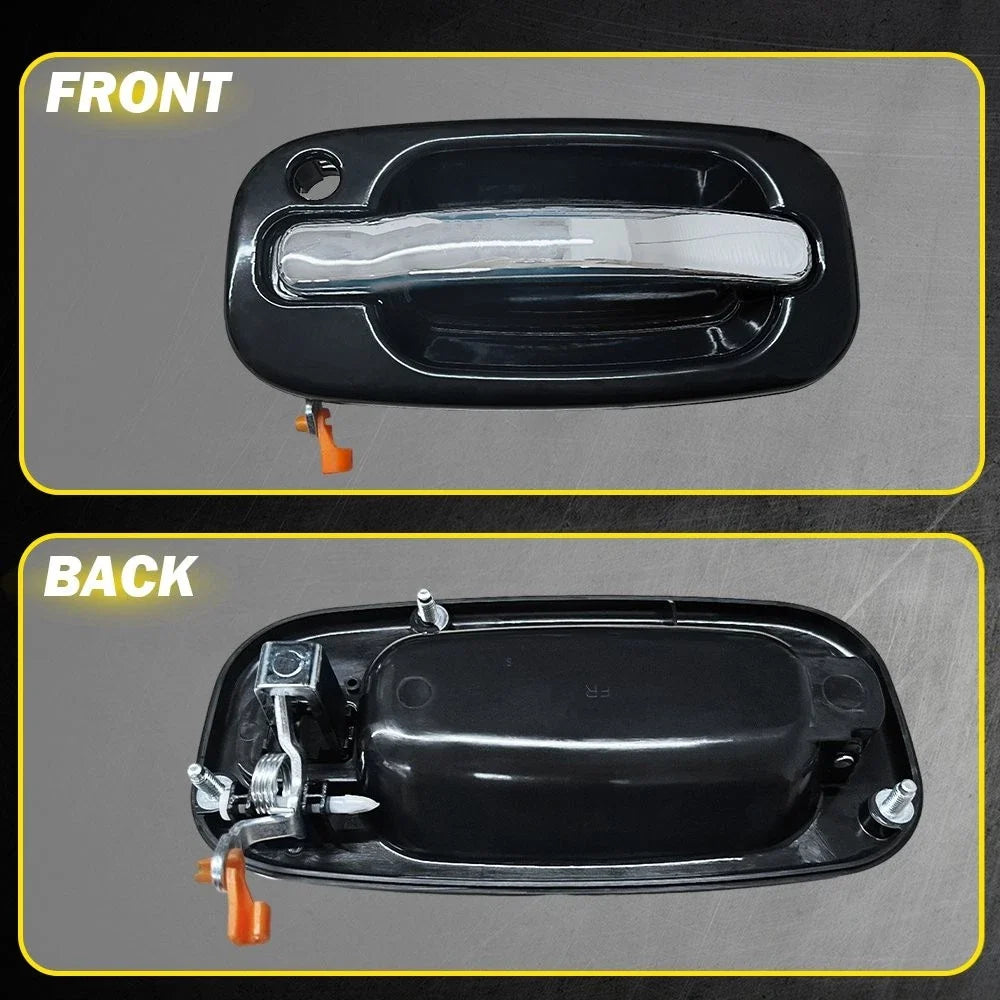 4-Piece Chrome Door Handle Set with Keyhole for 1999-2006 Silverado Sierra