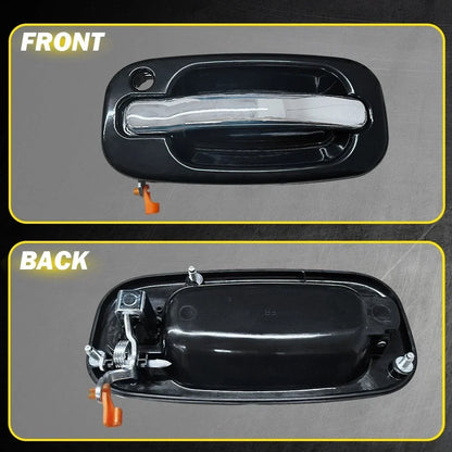 4-Piece Chrome Door Handle Set with Keyhole for 1999-2006 Silverado Sierra