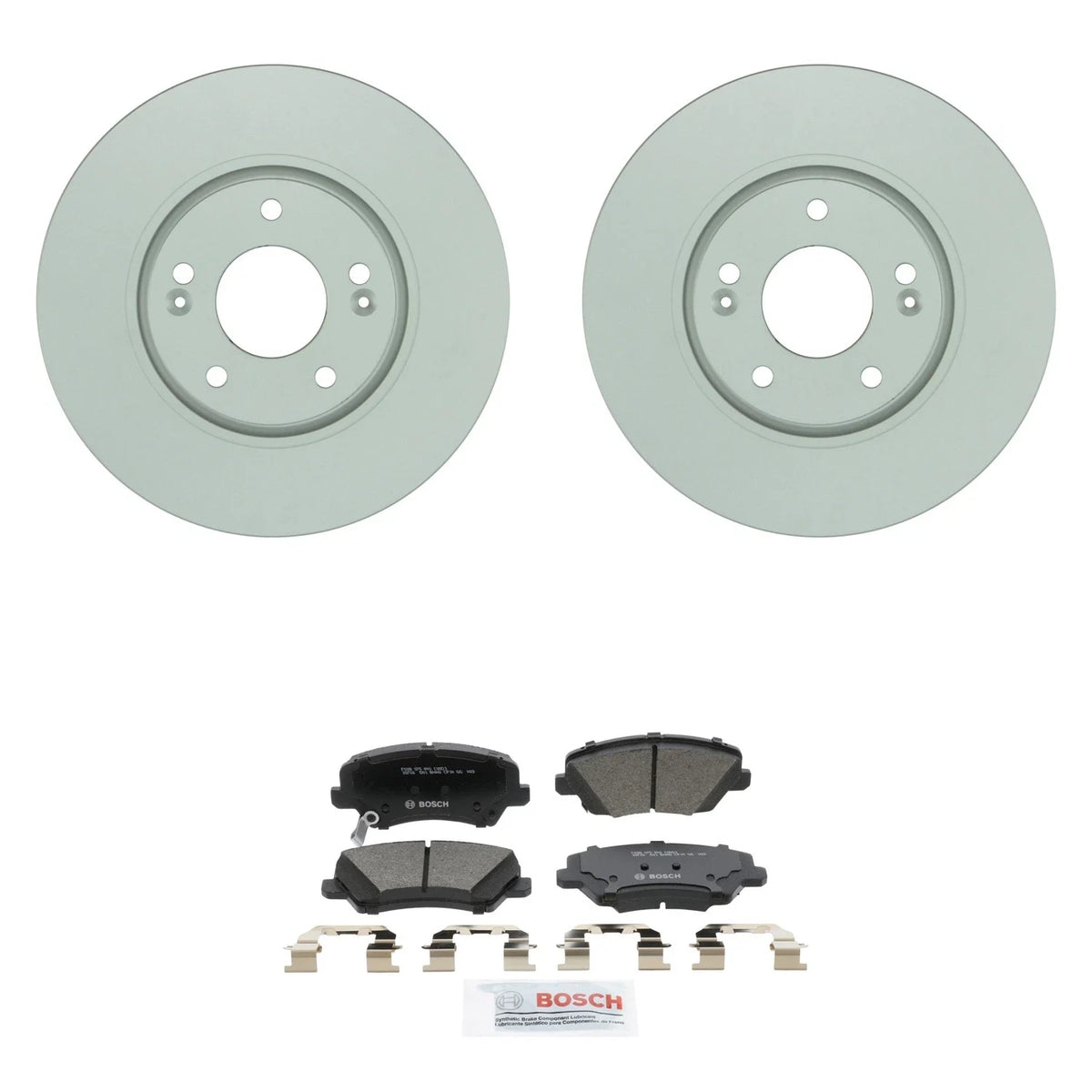 Front Rotors & Ceramic Disc Brake Pad Kit for Kia Forte5 SX (2014–2018)