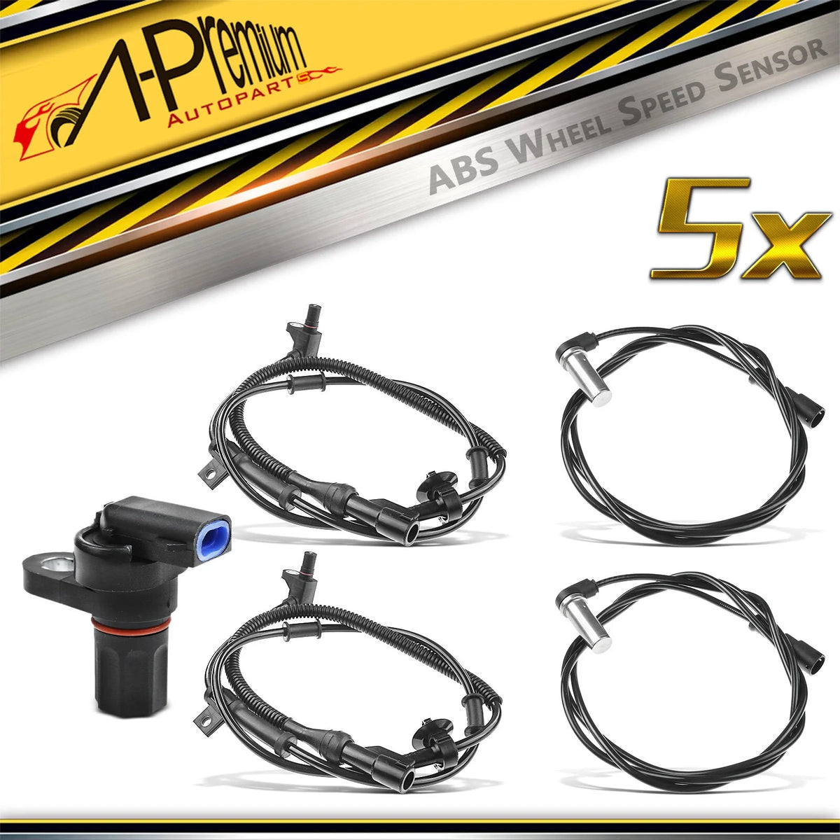 5X ABS Wheel Speed Sensor for Ford F-650 (2014)