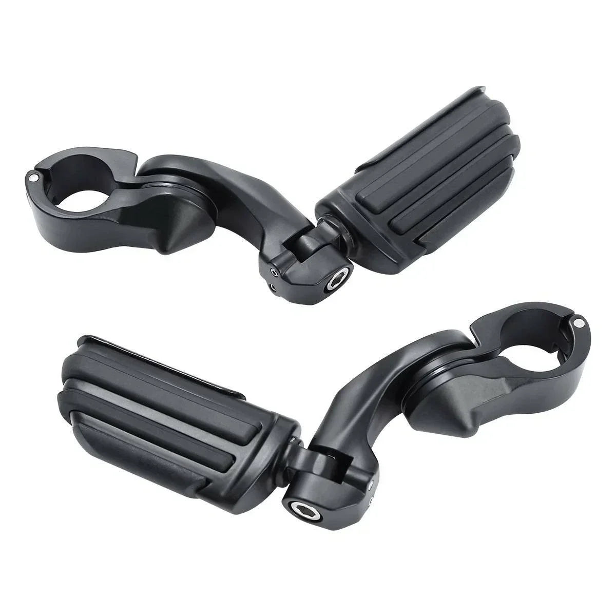 Highway Bar Footpeg Mount 1-1/4" Angled Short for Harley Touring