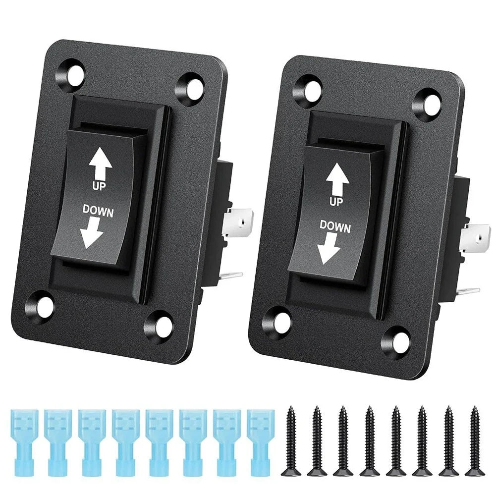 Rocker Switch 30A DPDT for RV Trailer Tongue Jack Control