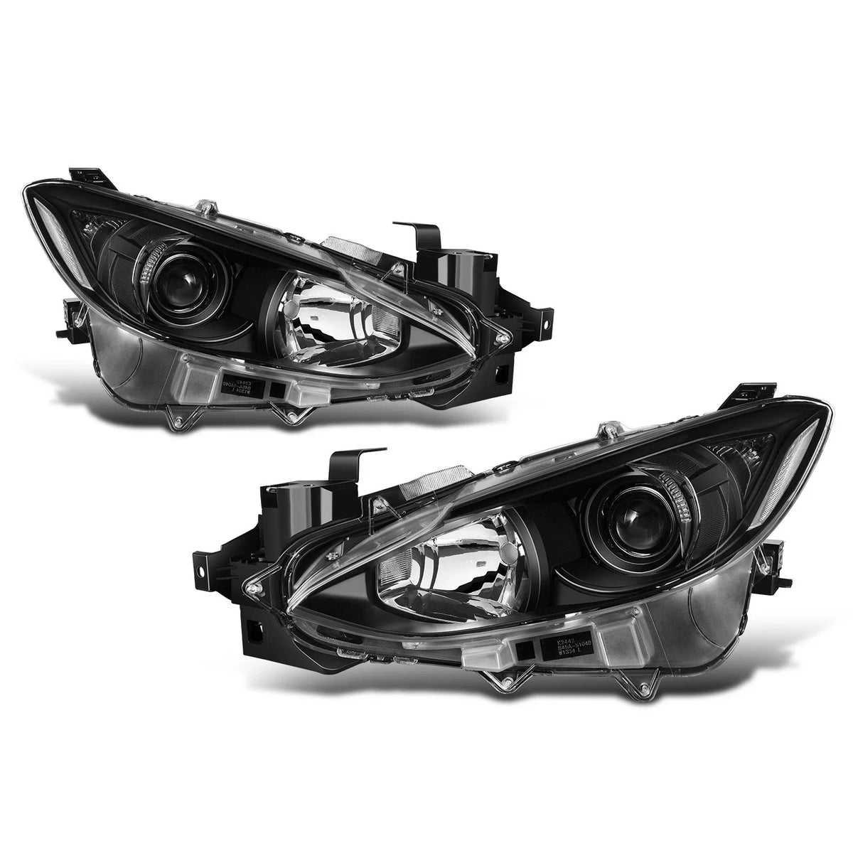 Projector Headlight for Mazda 3 (2014–2016) OE Replacement Black Housing