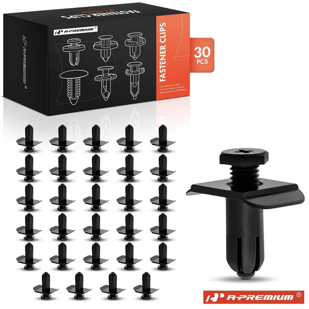 30Pcs Bumper Cover Retainer Clips for Mazda MX-6 (1988–1997)