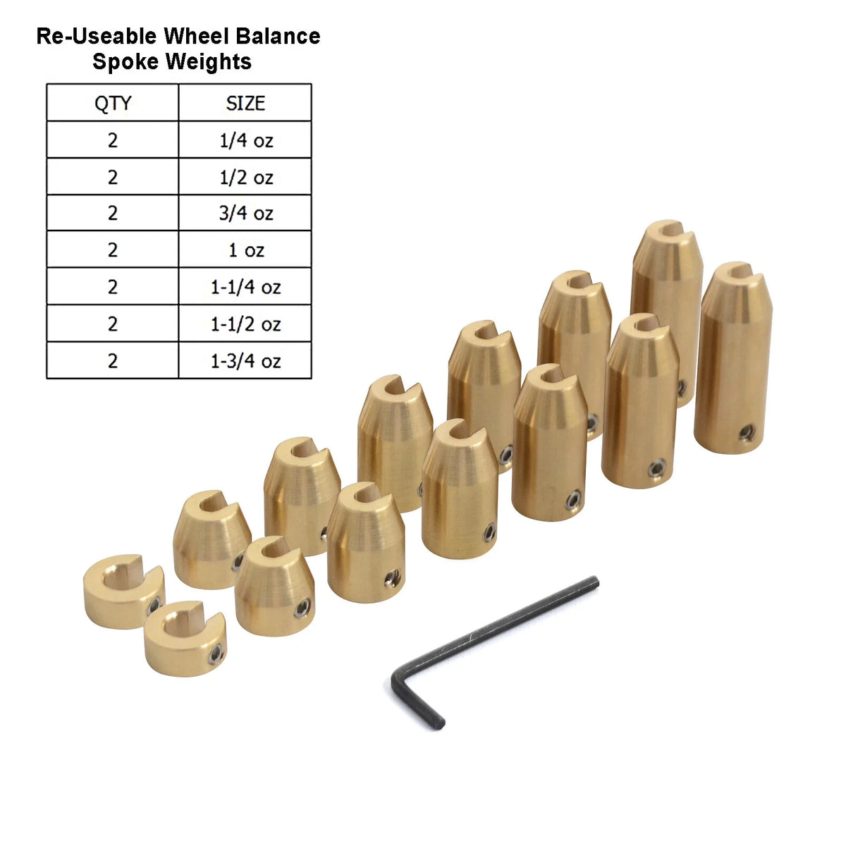 14 Motorcycle Wheel Spoke Balancer Weights for Tire Balancing