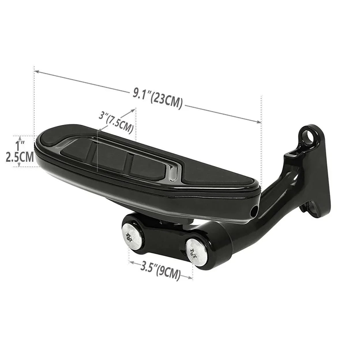 Floorboard Mount - Black Passenger for Harley Electra Glide FLHT (1993-2025)
