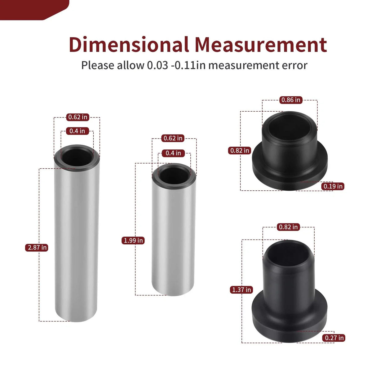 50-1129 Rear A-Arm Bushing Kit for Arctic Cat 650 4X4 (2004-2010)