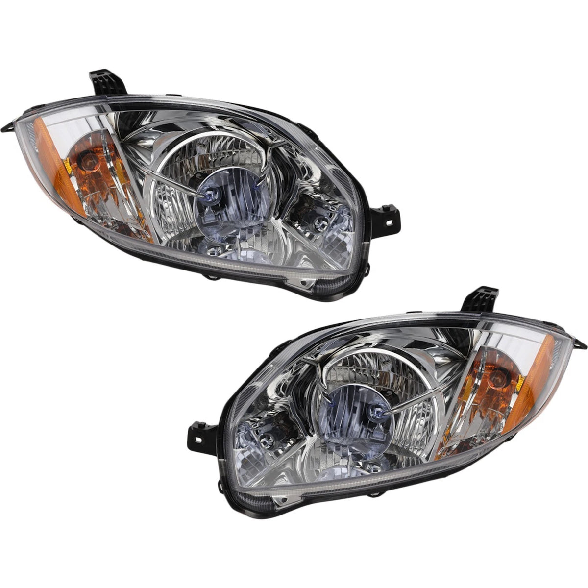 Set of 2 Halogen Headlight Assemblies for Mitsubishi Eclipse (2007–2012)
