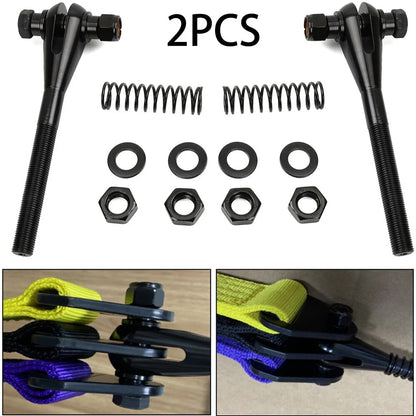 Heavy Duty Weld On Mounting Kit for 2X Limit Strap Clevis - Black