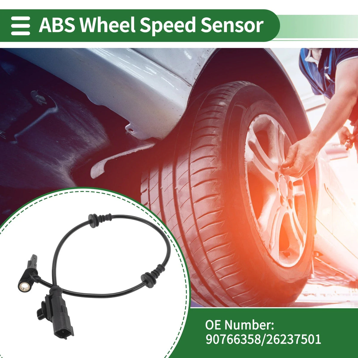 ABS Wheel Speed Sensor No. 90766358 for Buick Envision (2018) Rear Right
