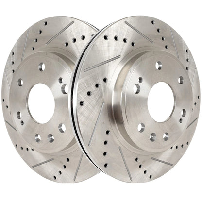 Front Brake Disc Rotors for Chevy Express, Savana, Yukon, Suburban, Avalanche (2003–2023)