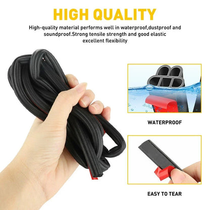 5M Weather Strip Seal - L-Shape Rubber for Auto Door & Trunk Edge