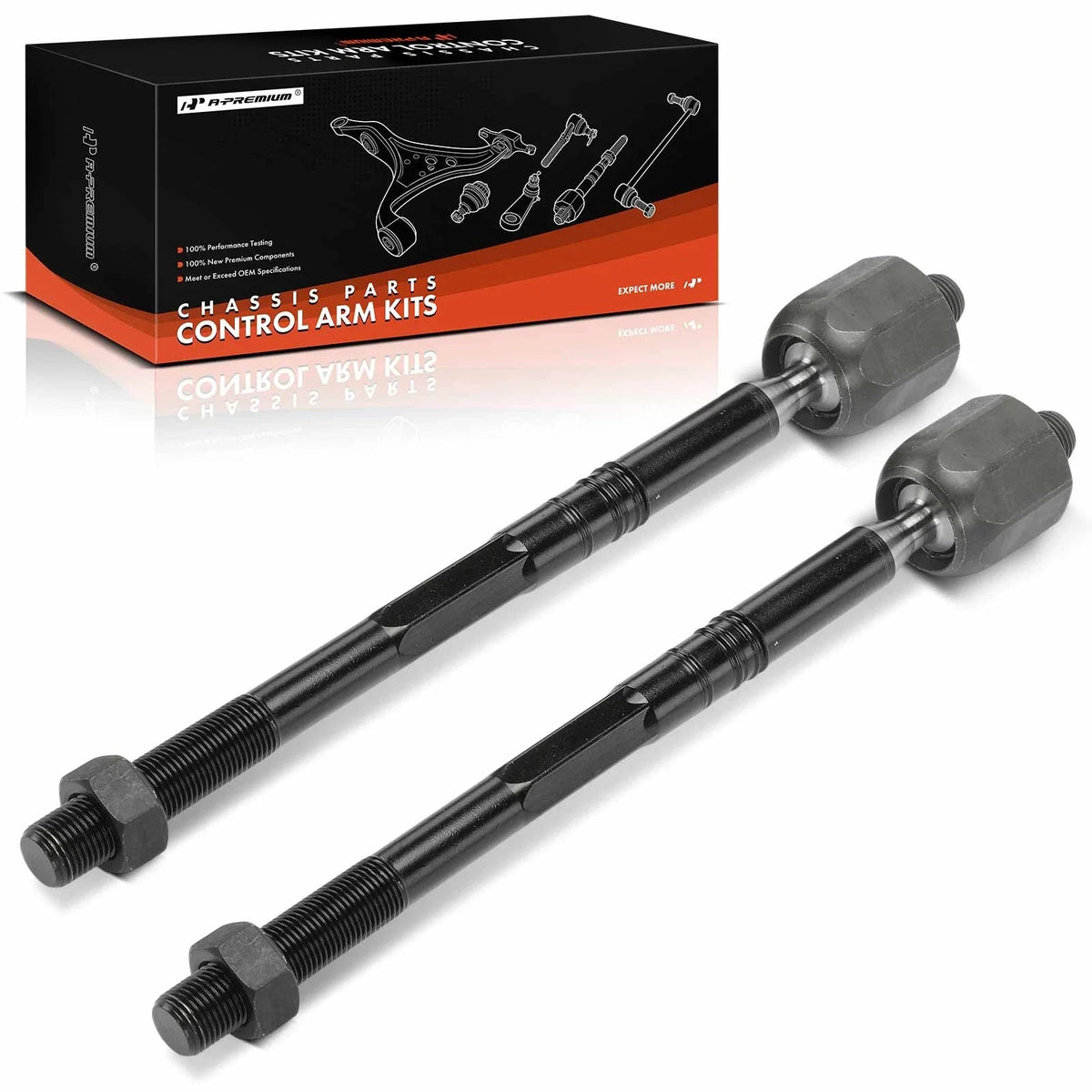 2X Front Inner Side Tie Rod End for Buick Verano (2012–2017)