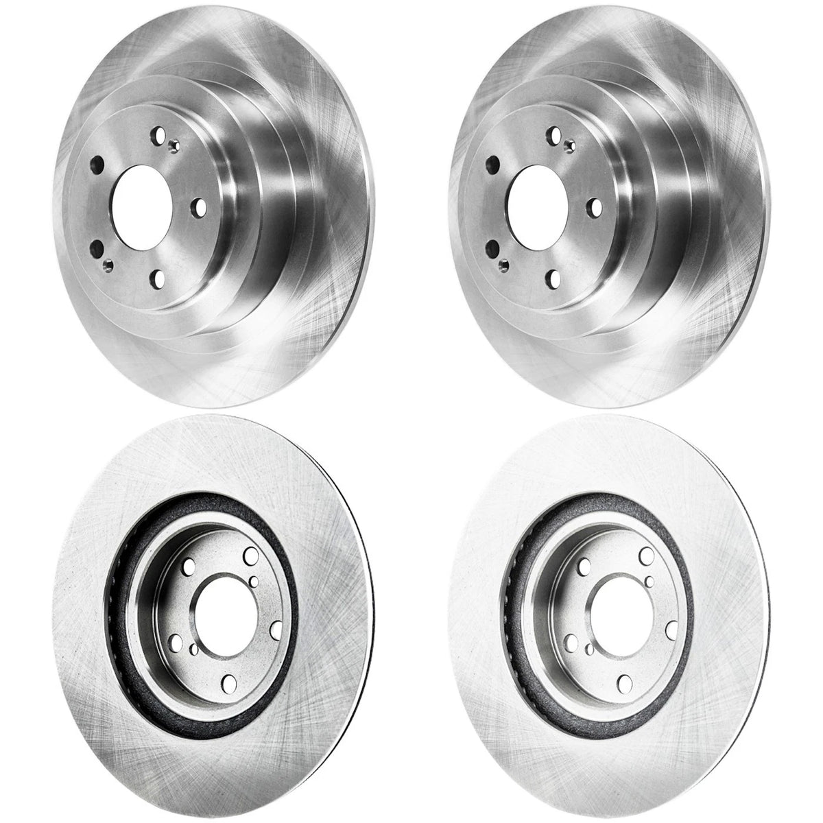 Set of 2 Front & Rear Brake Disc Rotors for Subaru Legacy Outback (2000)