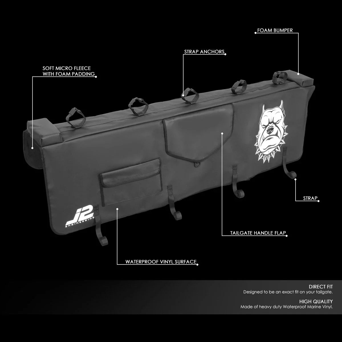 Waterproof Vinyl Tailgate Cover for Pickup (Fits )