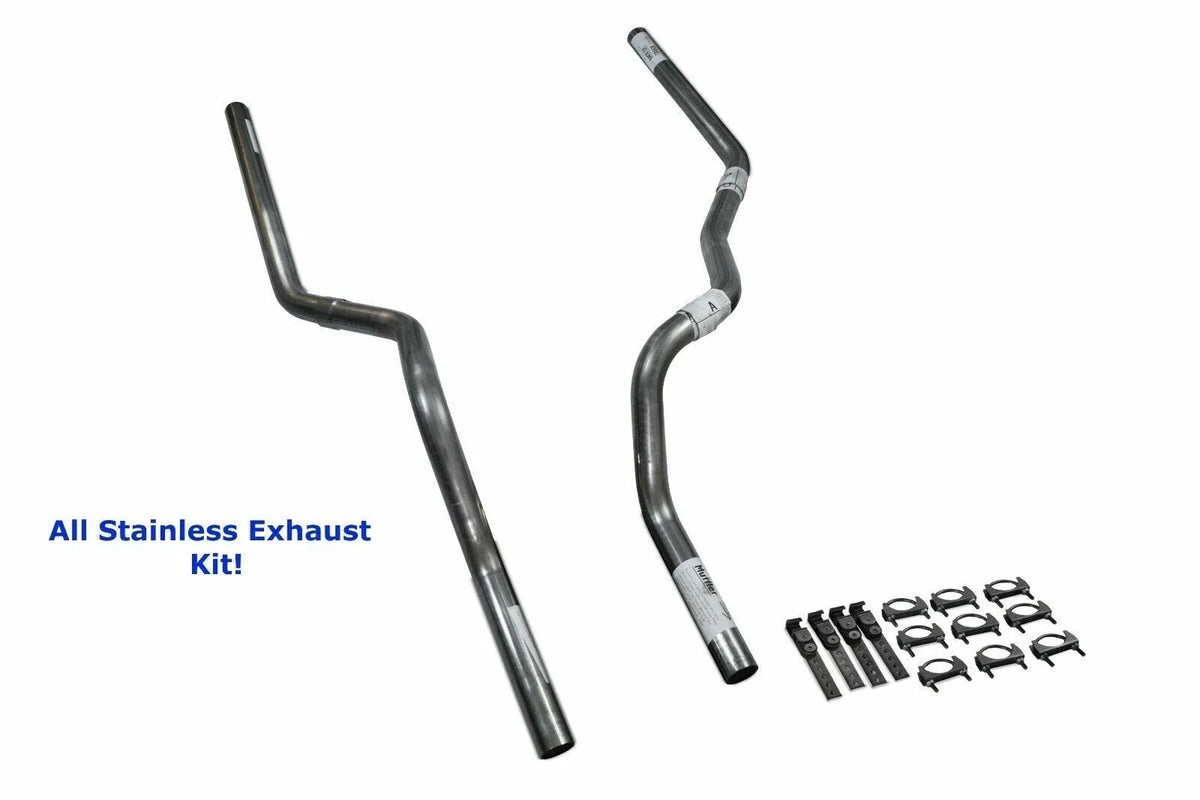 Dual Exhaust Kit for Ford F150 (2021–2025) Rear Exit Mandrel Bend