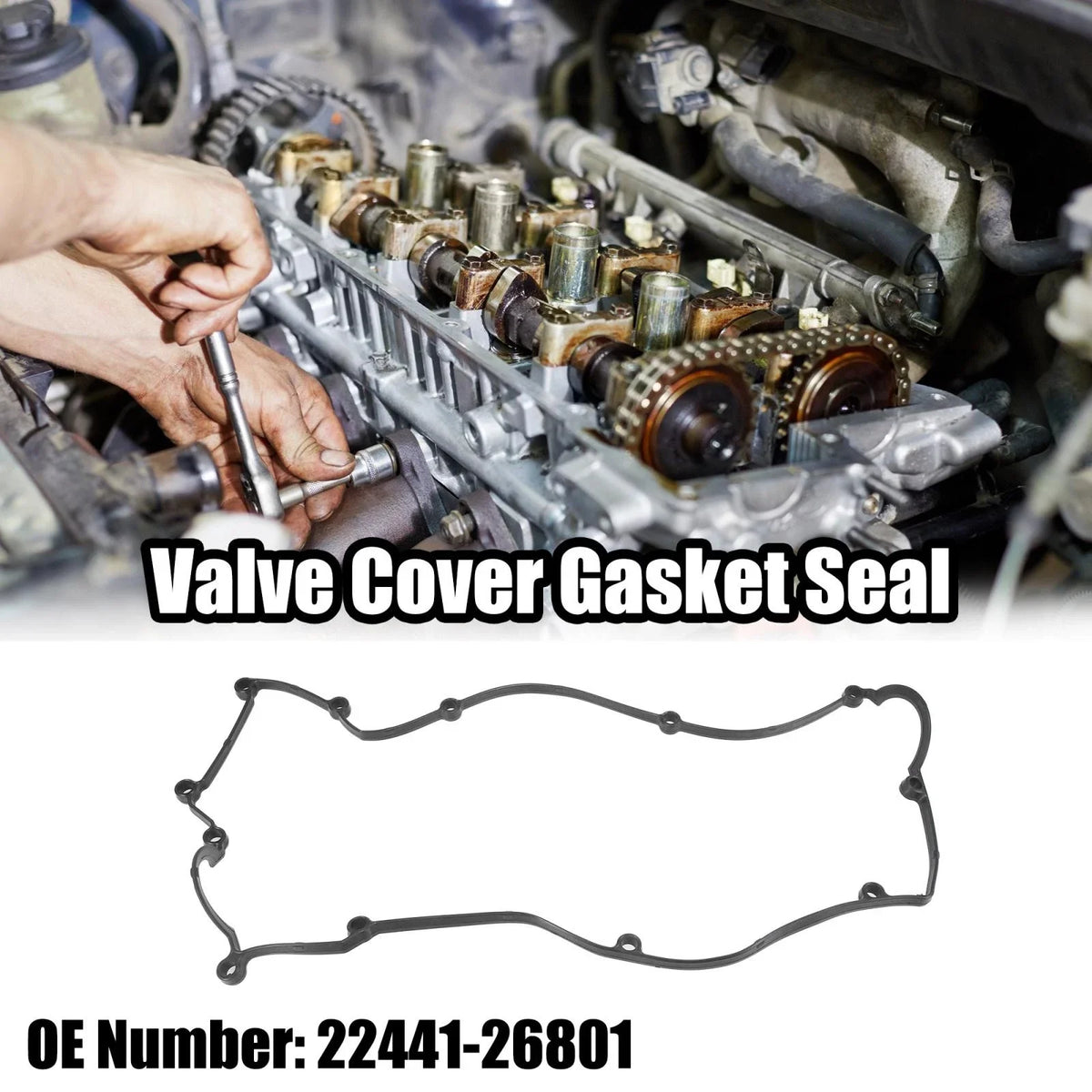 Valve Cover Gasket Seal 22441-26801 for Hyundai Accent, Kia Rio 