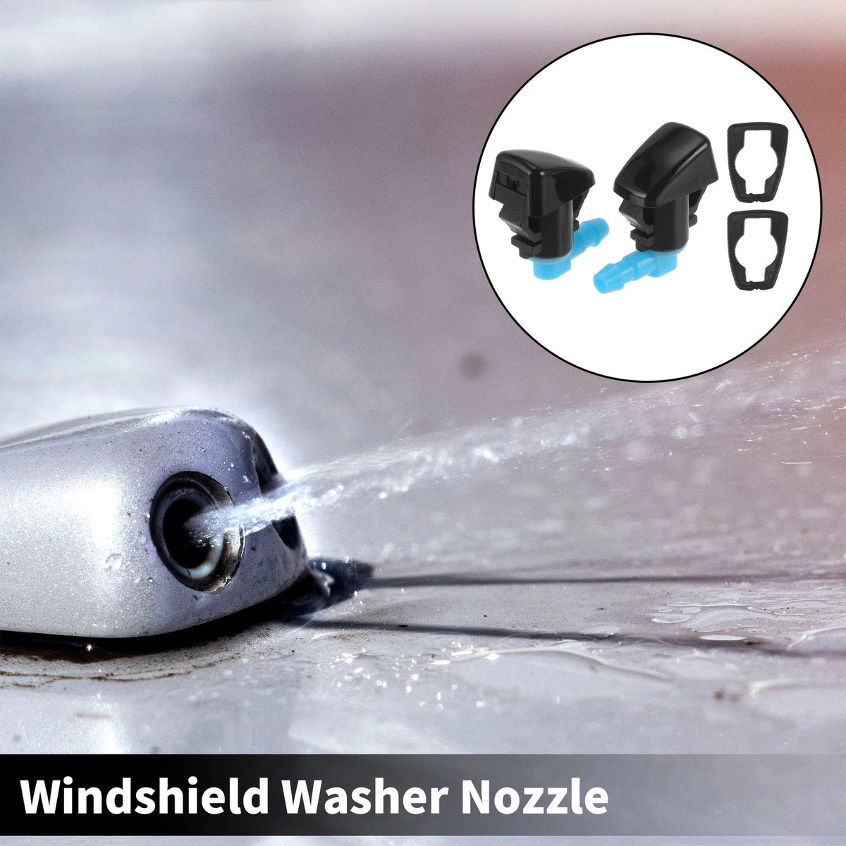 2X Front Windshield Washer Nozzle for Cadillac SRX (2010–2011) No.25823361