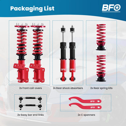 Coilover Shock Springs Kit for Ford Mustang GT (2005–2014)