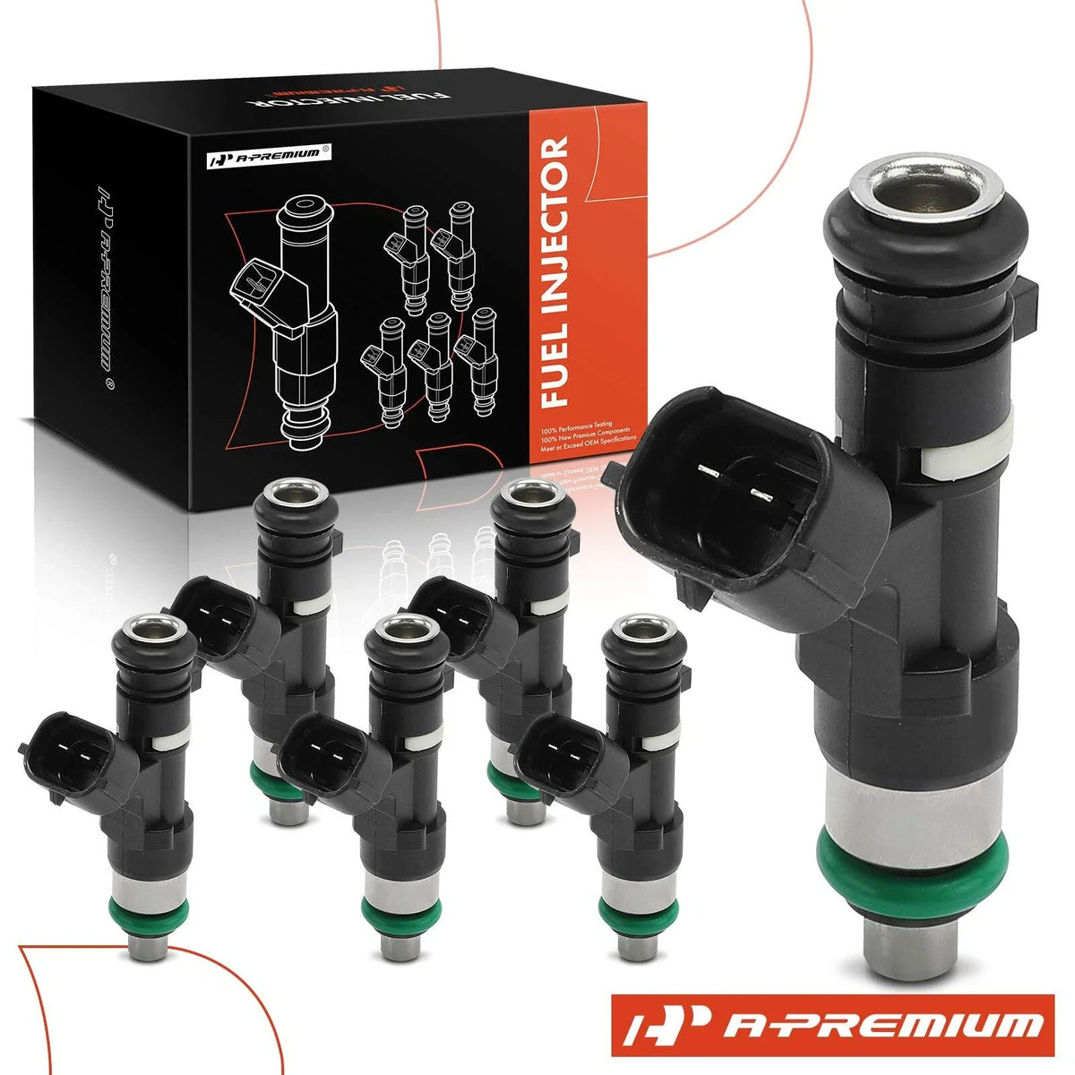 Set of 6 Fuel Injectors for Nissan Altima (2004–2006) Murano (2004)