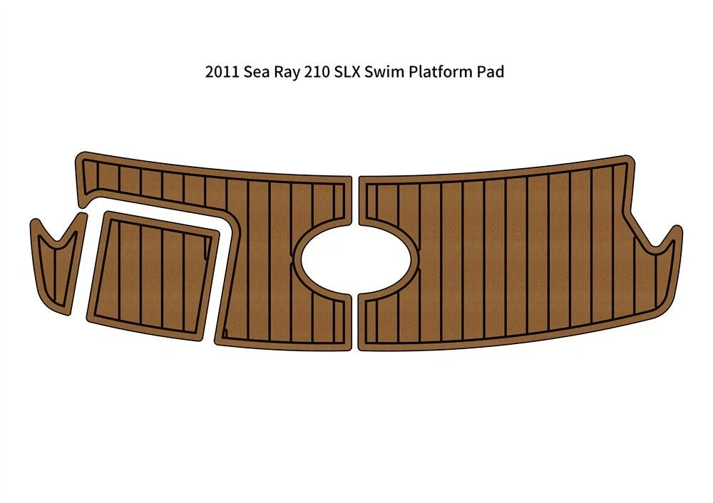 EVA Foam Faux Teak Deck Flooring Mat for Sea Ray 210 SLX (2011)