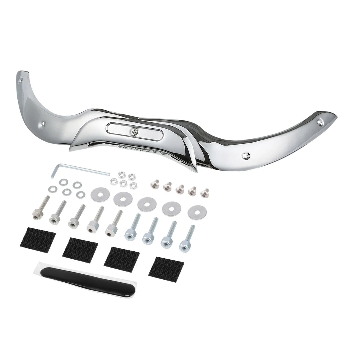 Windshield Trim (Chrome/Black) for 2004–2013 Harley Touring CVO Road Glide