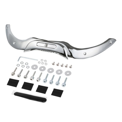 Windshield Trim (Chrome/Black) for 2004–2013 Harley Touring CVO Road Glide