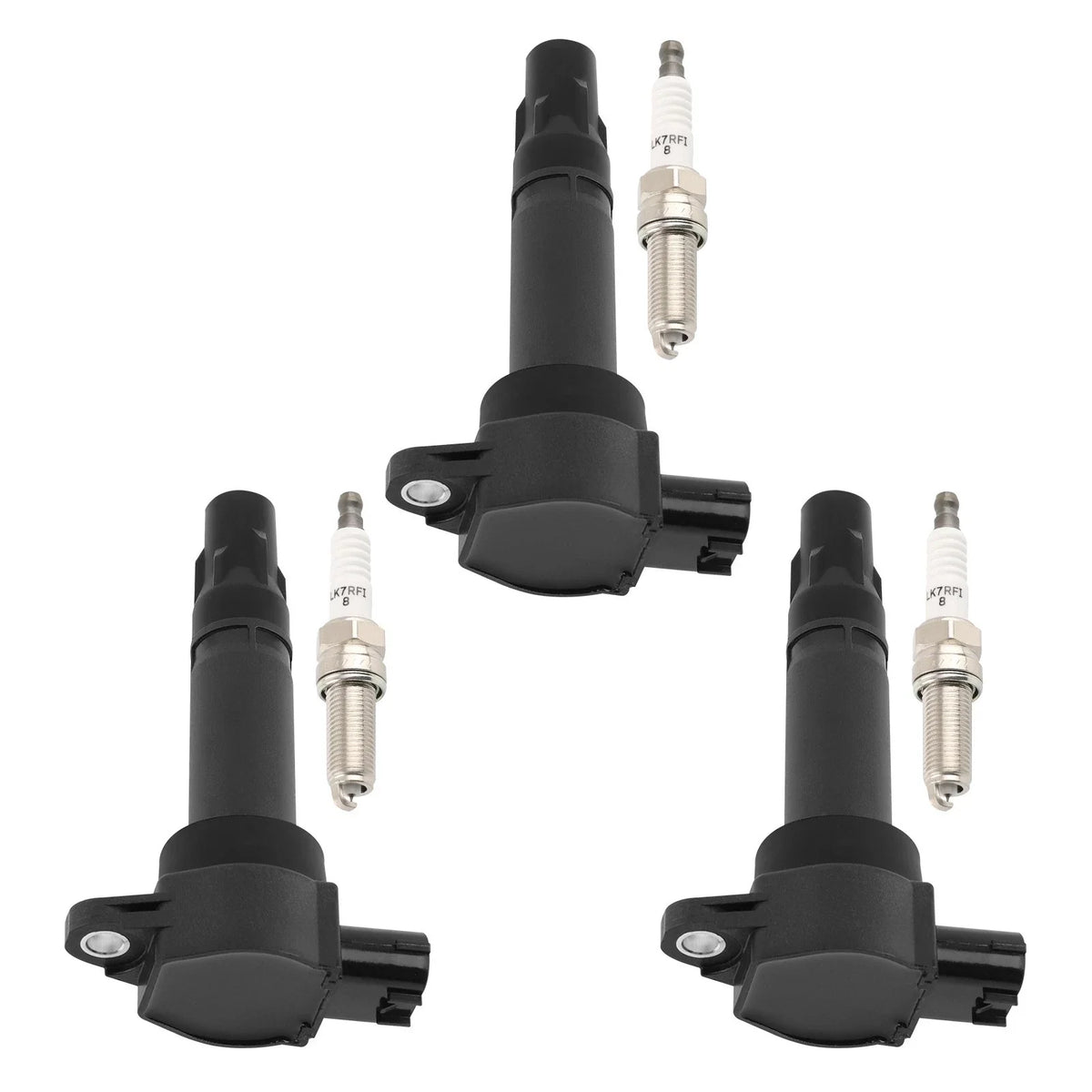 3X Spark Plug & Ignition Coil Set for Smart Fortwo 1000CC L3 2008-2015