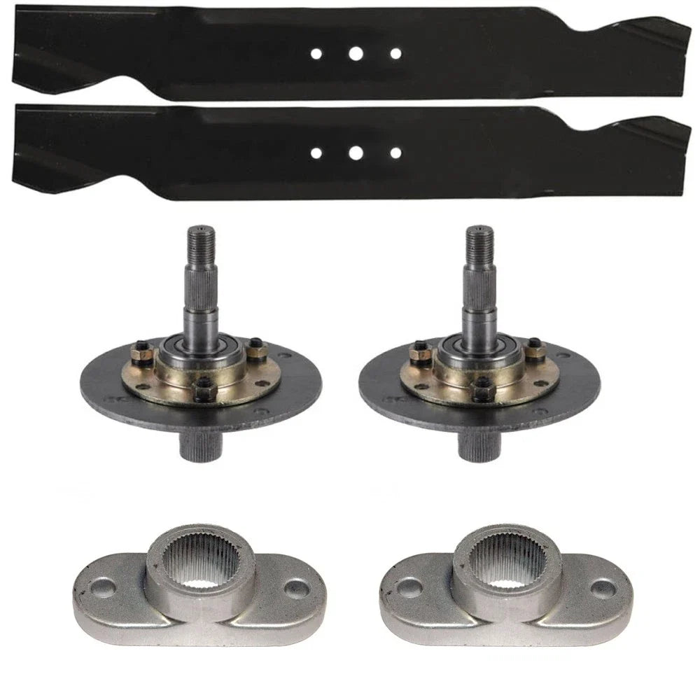 Mower Deck Kit Blades Spindles & Adapters for MTD 42" Cut (Fits Models)